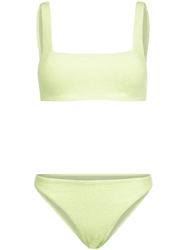 Brunotti Guusje x Brunotti voorgevormde cropbikini set - lichtgeel