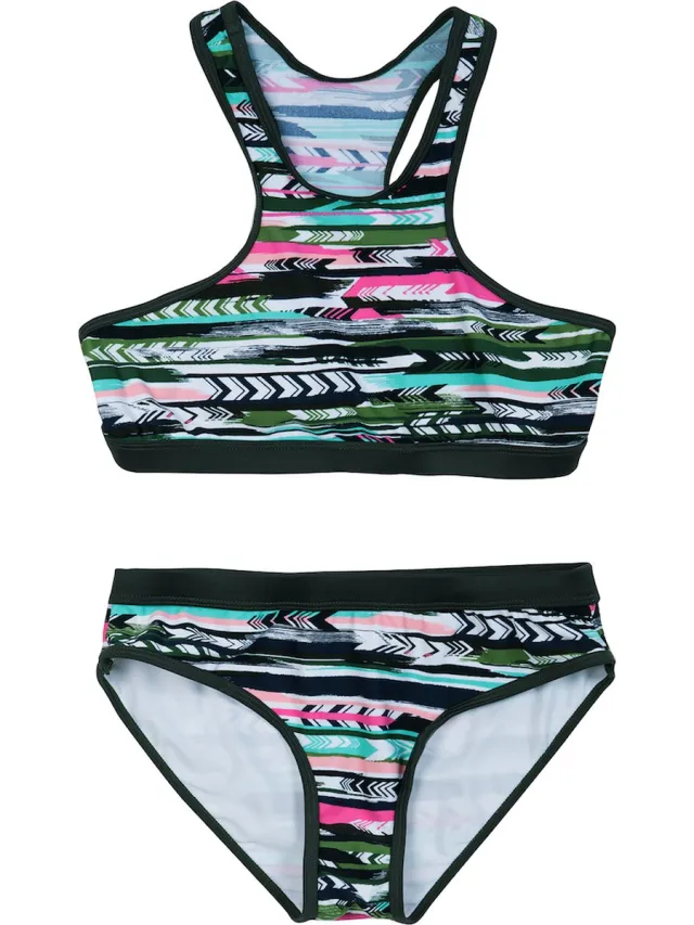 La V Bikini sport basic - Groene pijlen 140-146