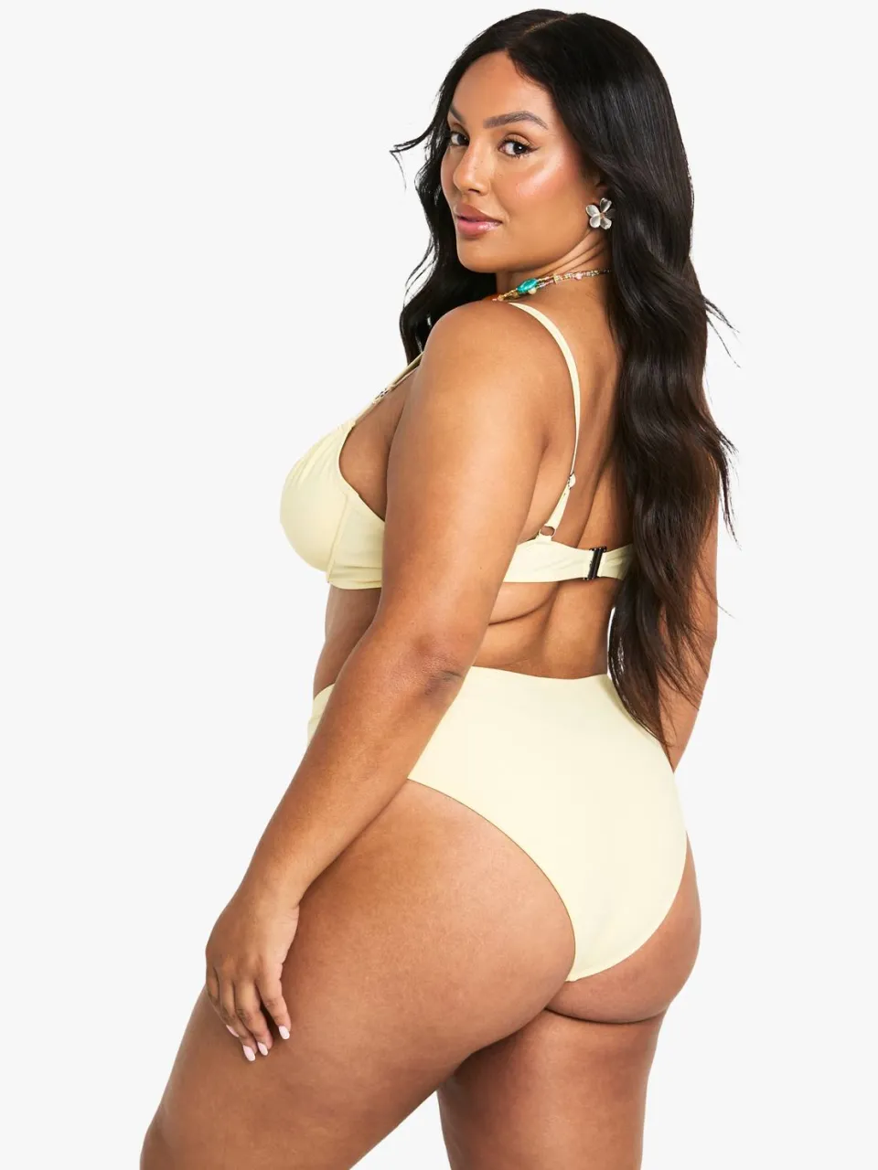 boohoo Dames Plus Buikcontrole Hooggetailleerde Slip citroen, foto 2