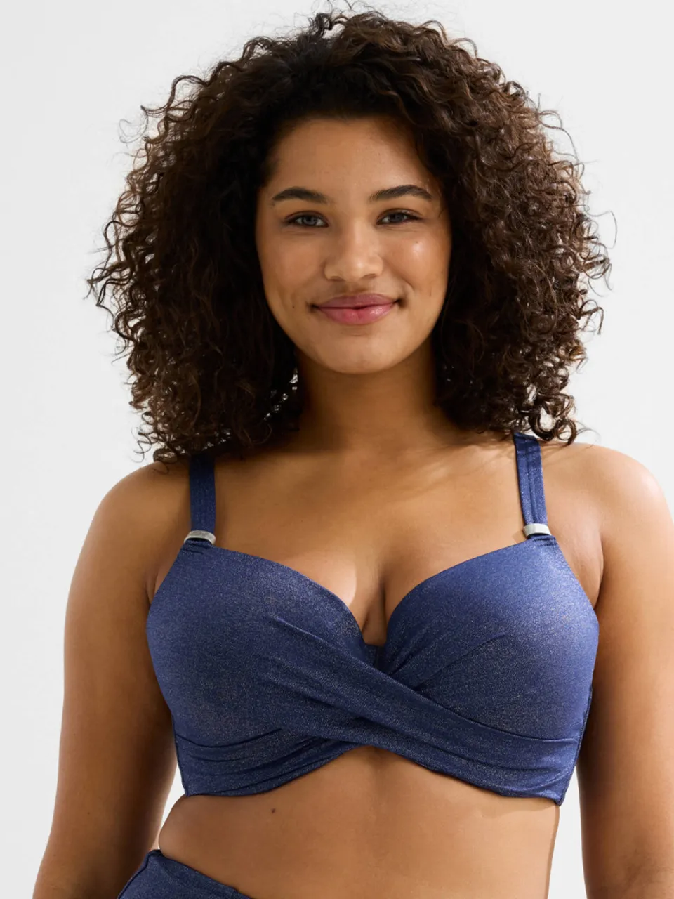 BEACHWAVE Curve voorgevormde beugel bikinitop donkerblauw, foto 5