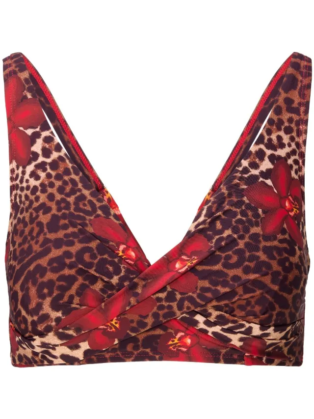 LingaDore Beugel Bikini top Leopard flower