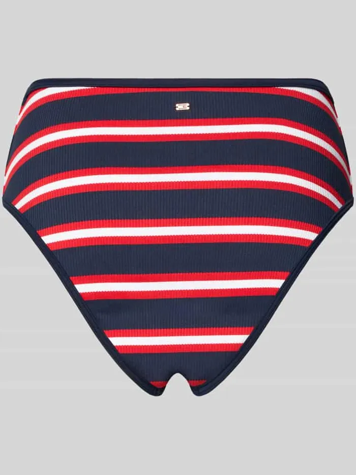 Tommy Hilfiger Bikinibroekje van geribd materiaal donkerblauw, foto 3