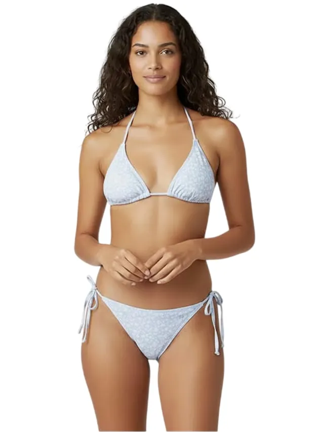 Jack Wills Dames/Dames Ditsy Print Side Tie Bikini Bottoms (Blauw)