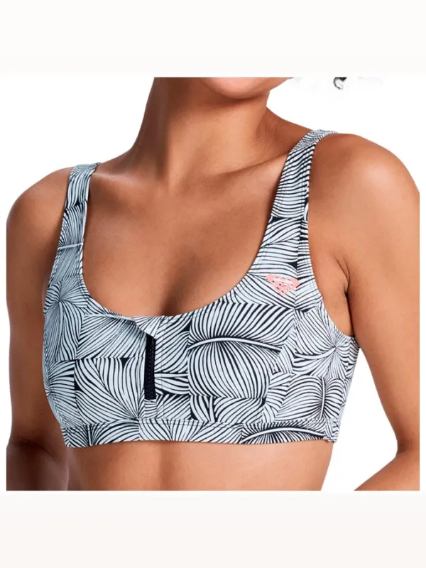 Roxy Women's Pro Surf Athletic Bra - Bikinitop, grijs