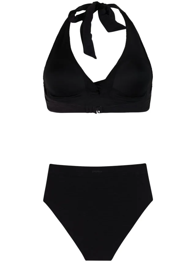Protest voorgevormde halter bikini set PRTFREA met textuur zwart