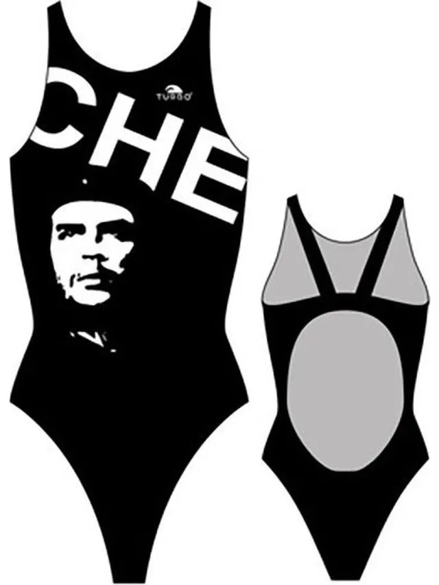 Turbo Che Guevara Pro Resist Zwemkleding Zwart 5XL Vrouw Black / White