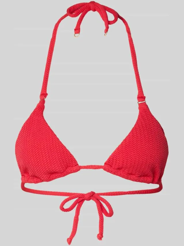 Seafolly Bikinitop met Structuurpatroon Model 'Dive' Rood