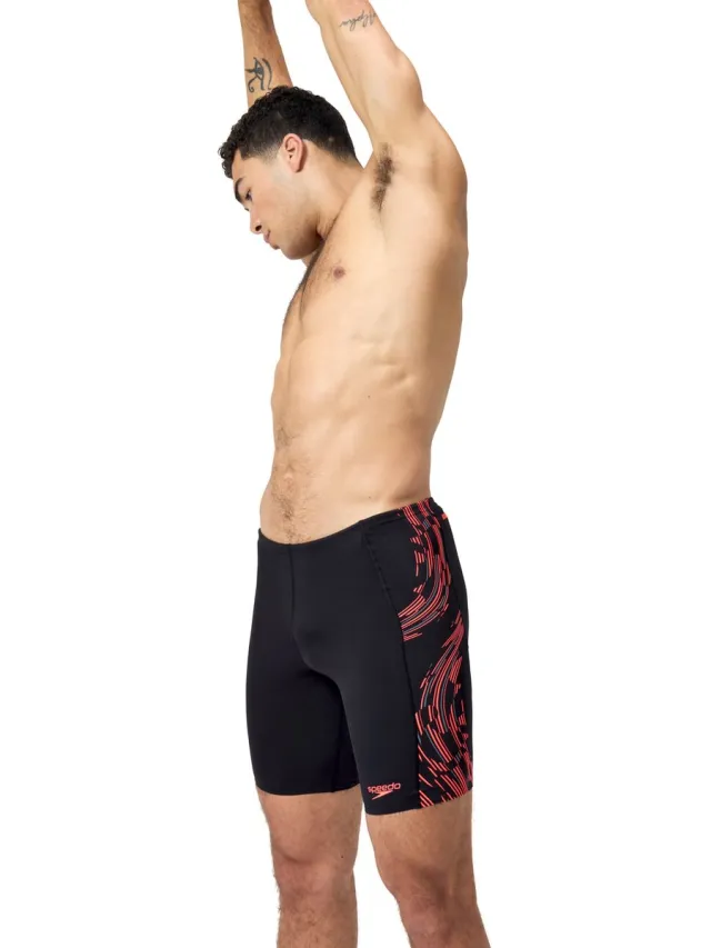 Speedo Zwemjammer Tech Panel Zwart/Rood Zwart / Rood