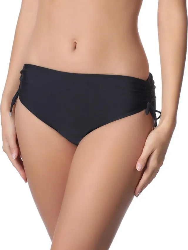 Merry Style Bellivalini MS-VO-M30 Dames Zwembroek - Zwemshorts - Bikinibroekje - Elastische tailleband - Polyamide & Elastaan - Zwart (9240) - 50