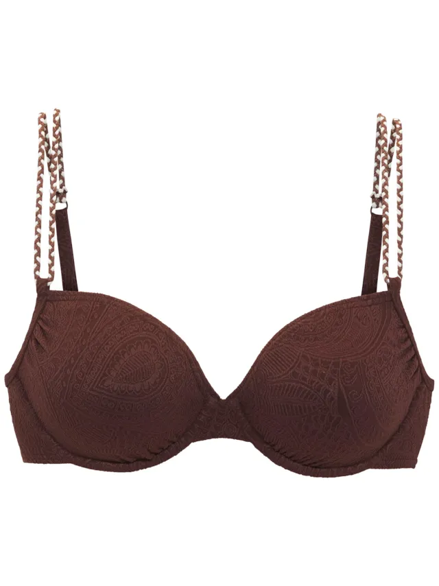 beugelbikinitop bruin koffie
