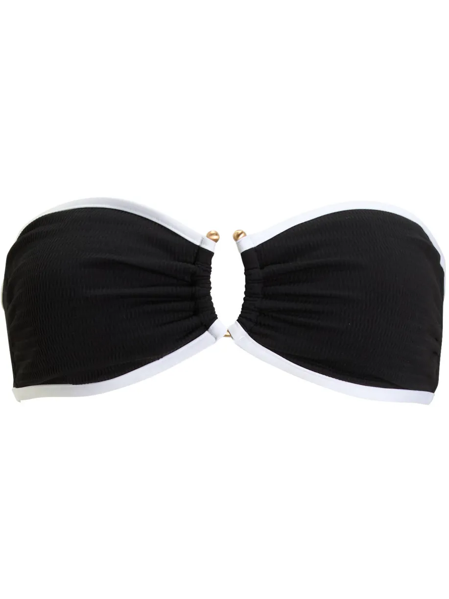 Seafolly Beach Bound voorgevormde bikinitop zwart, foto 4