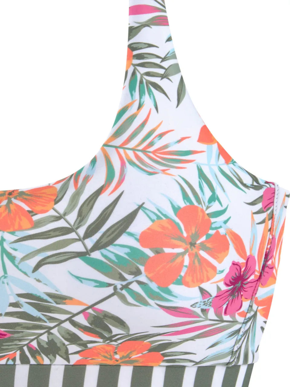 bustierbikinitop wit bloemenprint, foto 3