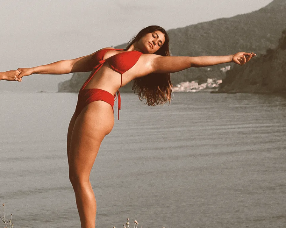 Anekdot dames vegan Bikinitop Versatile Rood, foto 2