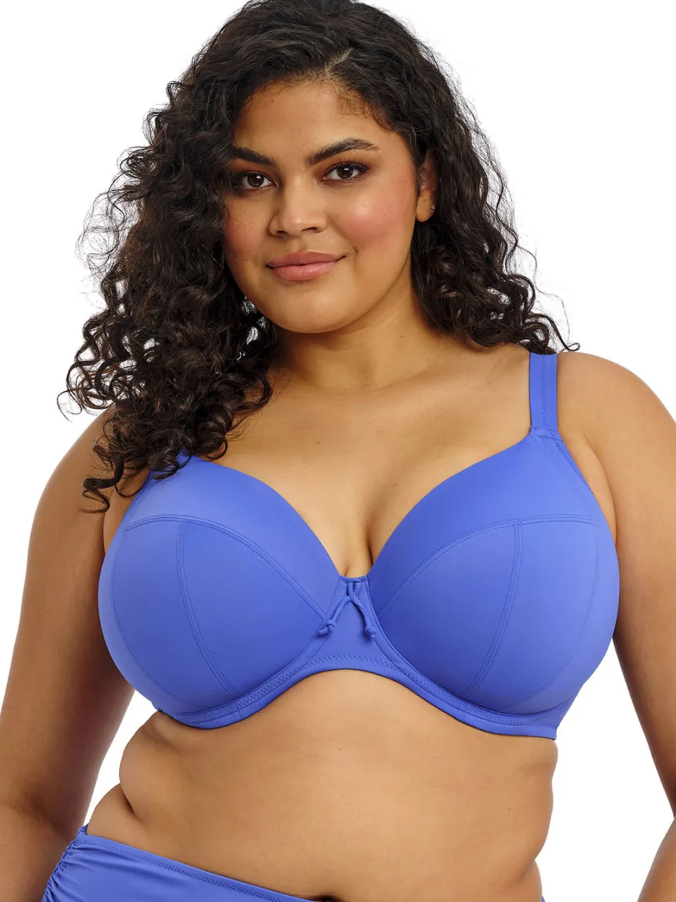 Elomi niet-voorgevormde beugel bikinitop Plain Sailing blauw, foto 5