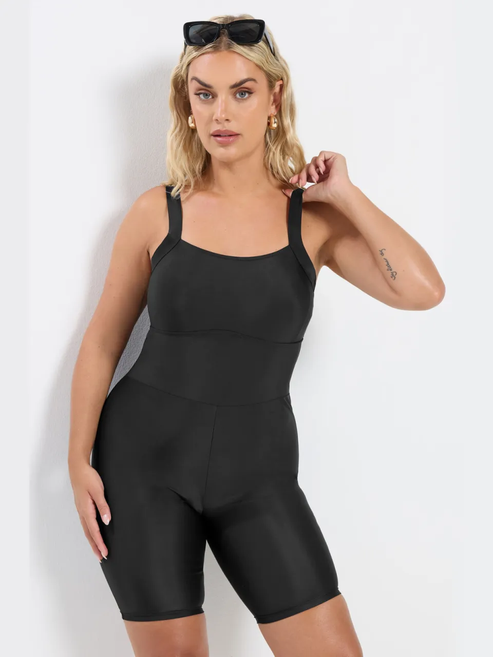 Yours Zwart Badpak Met Buikcorrectie Black