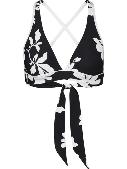 Seafolly Mayflower Multi Fit Longline Tri - Bikinitop, zwart