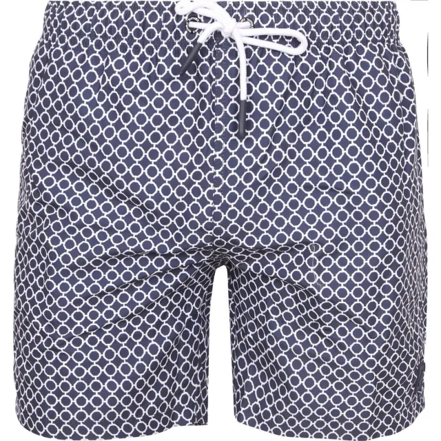 Suitable Circle Chain zwemshort navy Blauw