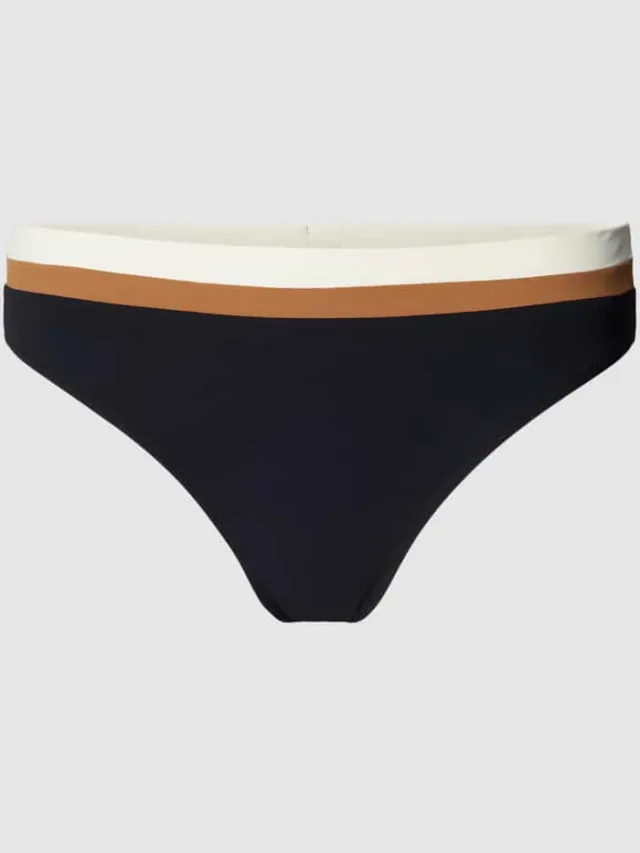 banana moon Bikinibroekje met contraststrepen, model 'LAKA MONTECITO' Zwart