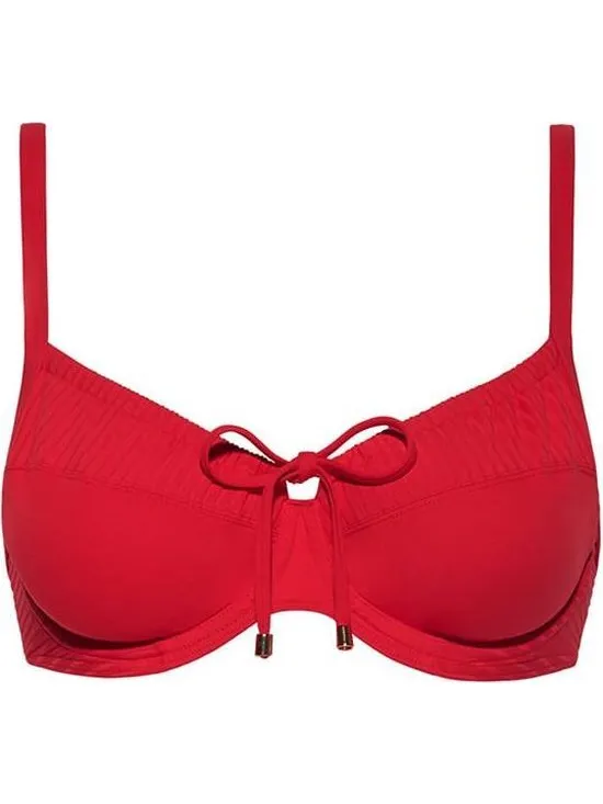 Cyell Dames Bikinitop Niet voorgevormd met Beugel Rood