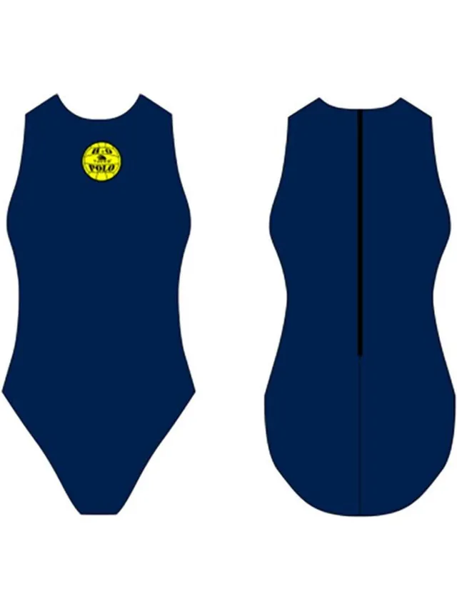 Turbo Basic Waterpolo Zwemkleding Blauw 11-12 Years Meisje Navy