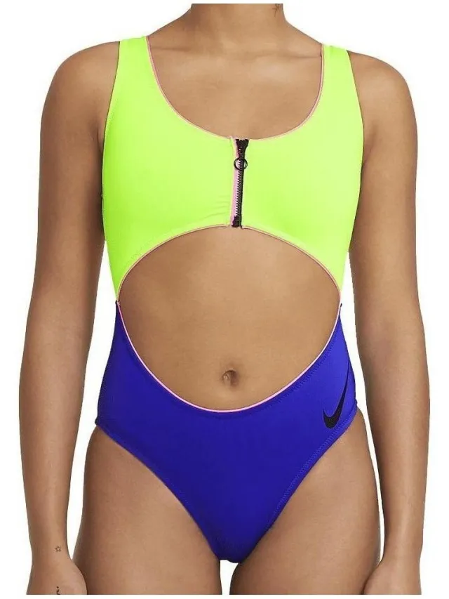 Nike Cutout badpak geel