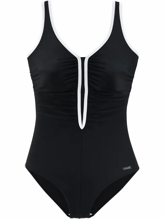 badpak retrolook zwart, foto 2
