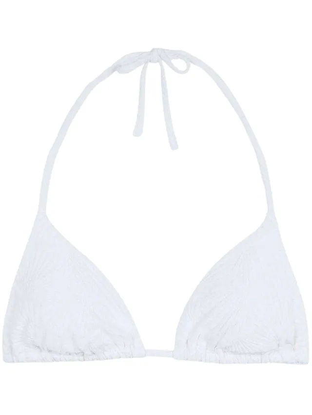 Chelsea Peers Bikinitop voor dames met gedraaide driehoekige bovenkant (Wit)