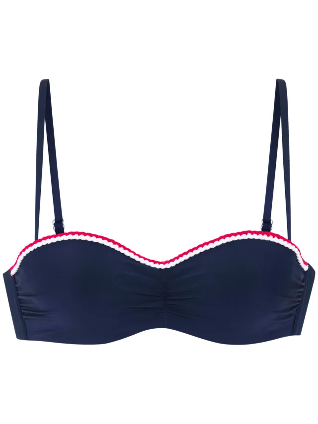 bandeaubikinitop met beugel marineblauw, foto 2