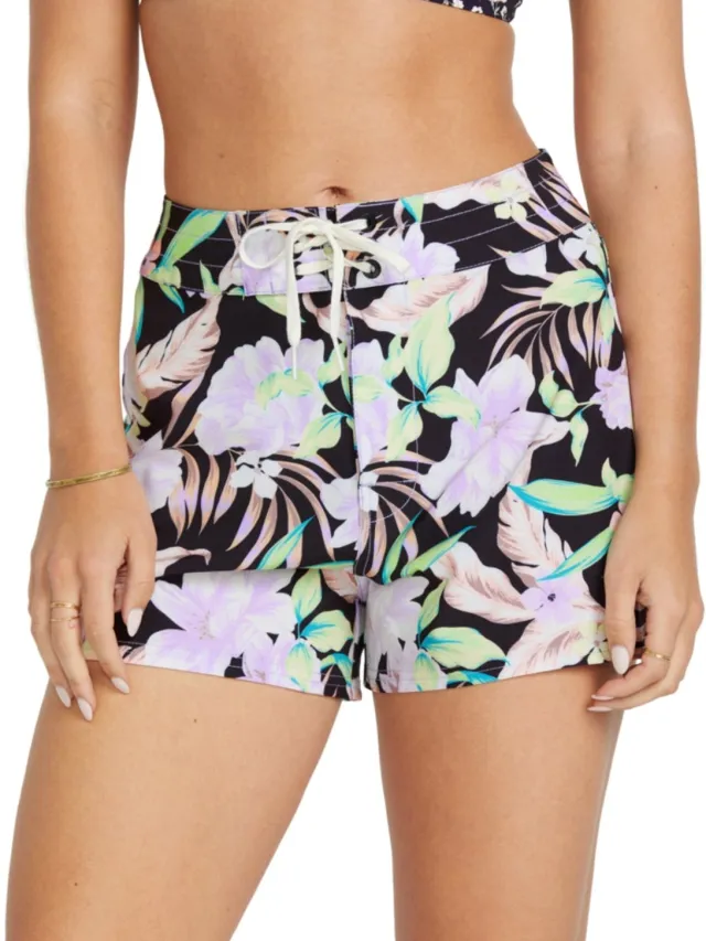 Billabong 2025 Billabong Dames Schaduw Tropic 2" Boardshort - Multi Zwart