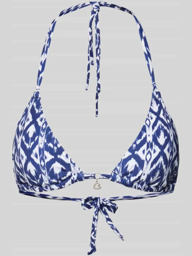 banana moon Bikinitop met labeldetail, model 'YERO' Blauw