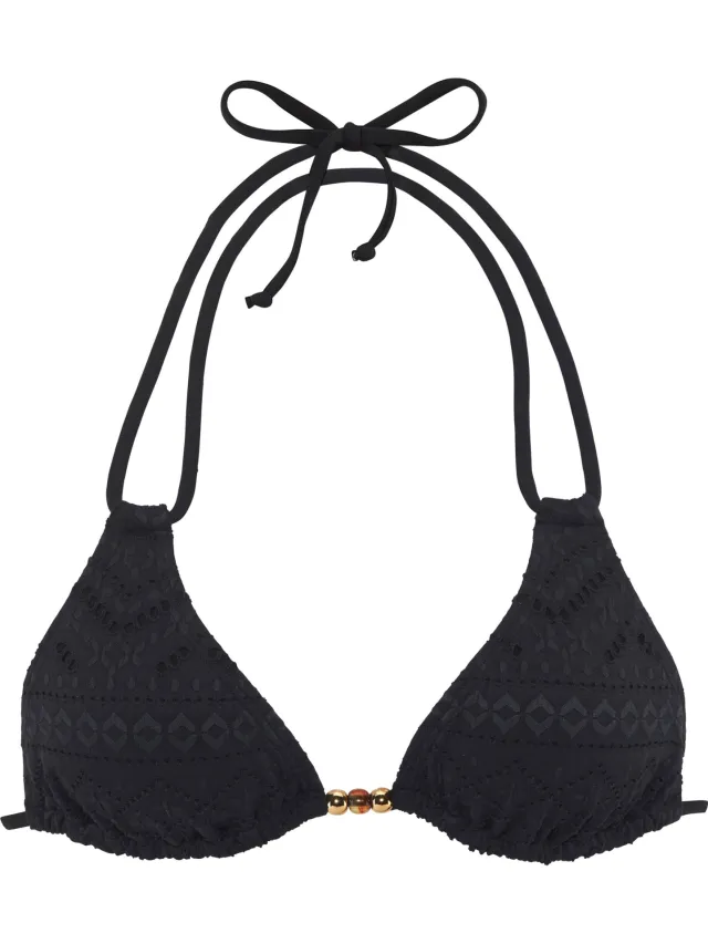 Triangelbikinitop zwart, foto 2