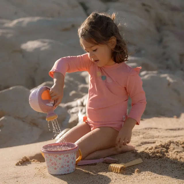 Little Dutch Zwemshirt lange mouw - Roze - Ocean Treasures-74/80