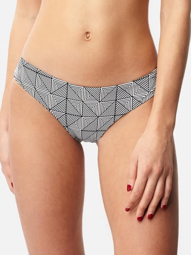 O'Neill Bikinibroekje Hipster cheeky bottom - Black Aop W/ White - 44