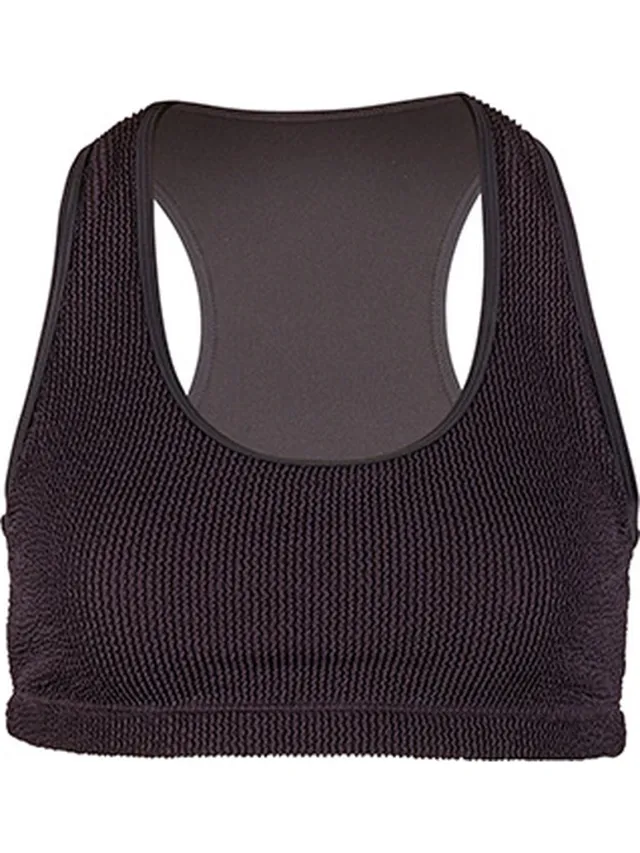 Beco crinkle bikini topje - zwart