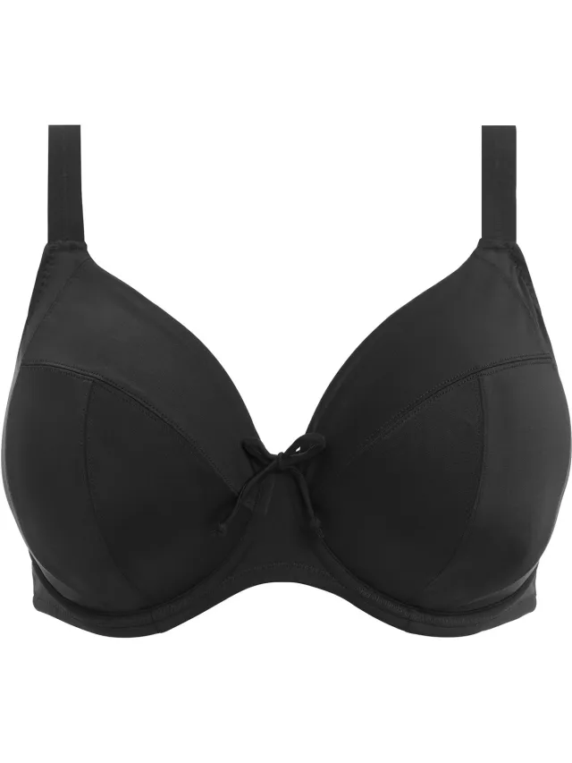 Elomi Plain Sailing Plunge Dames Bikinitopje - Zwart