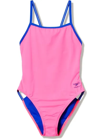 Speedo Solid Tri Back badpak roze