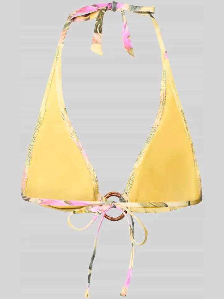 banana moon Bikini-bovendeel in all-over look model 'Minew Triangle' geel, foto 2
