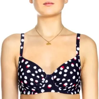 Damella Grace Spots Underwired Bikini Bra Blauw