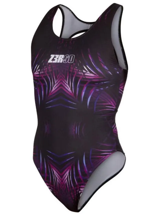 Z3R0D 1-delig zwempak voor dames Z3R0D Sculp Tropical tropisch