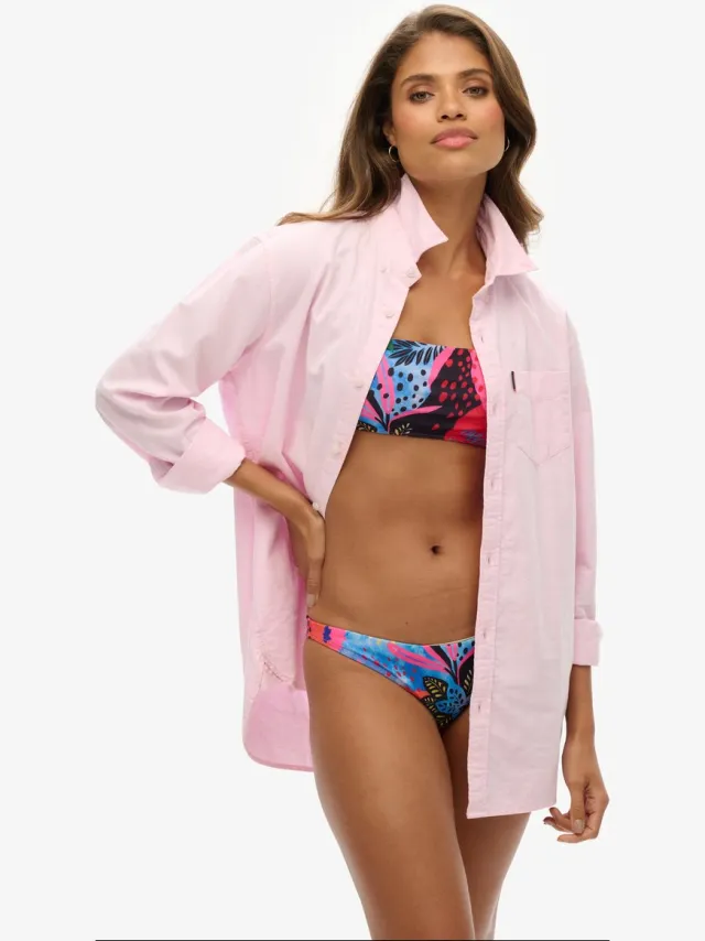 Superdry Tropical Cheeky Bikinibroekje Veelkleurig XL Vrouw blue tropical