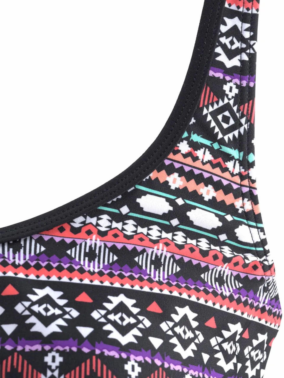 LASCANA oversized tankini zwart met etnoprint, foto 3