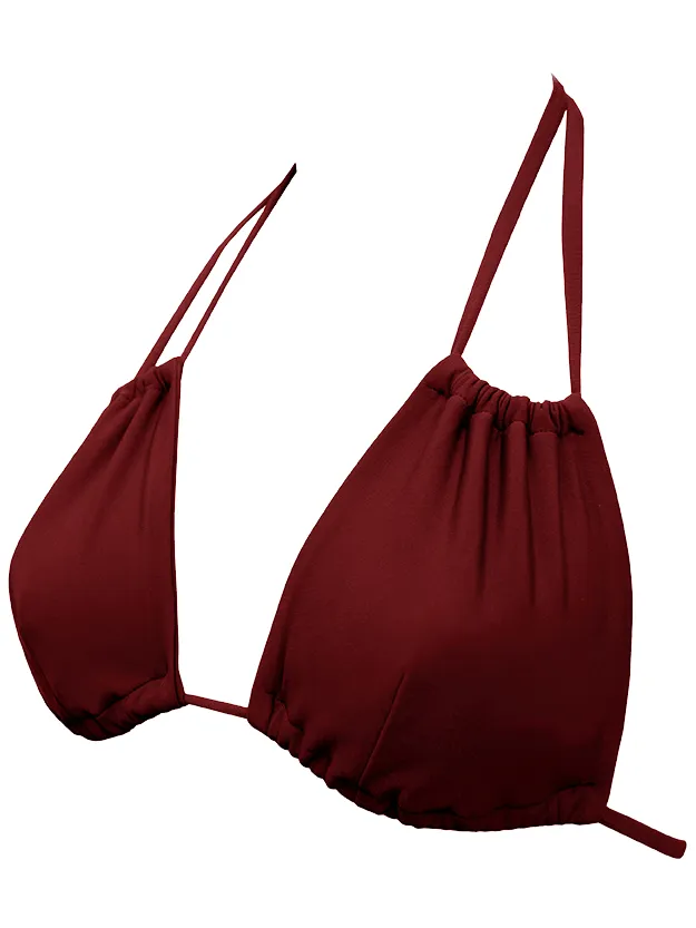 Anekdot dames vegan Bikinitop Low Versatile Merlot donkerrood, foto 2