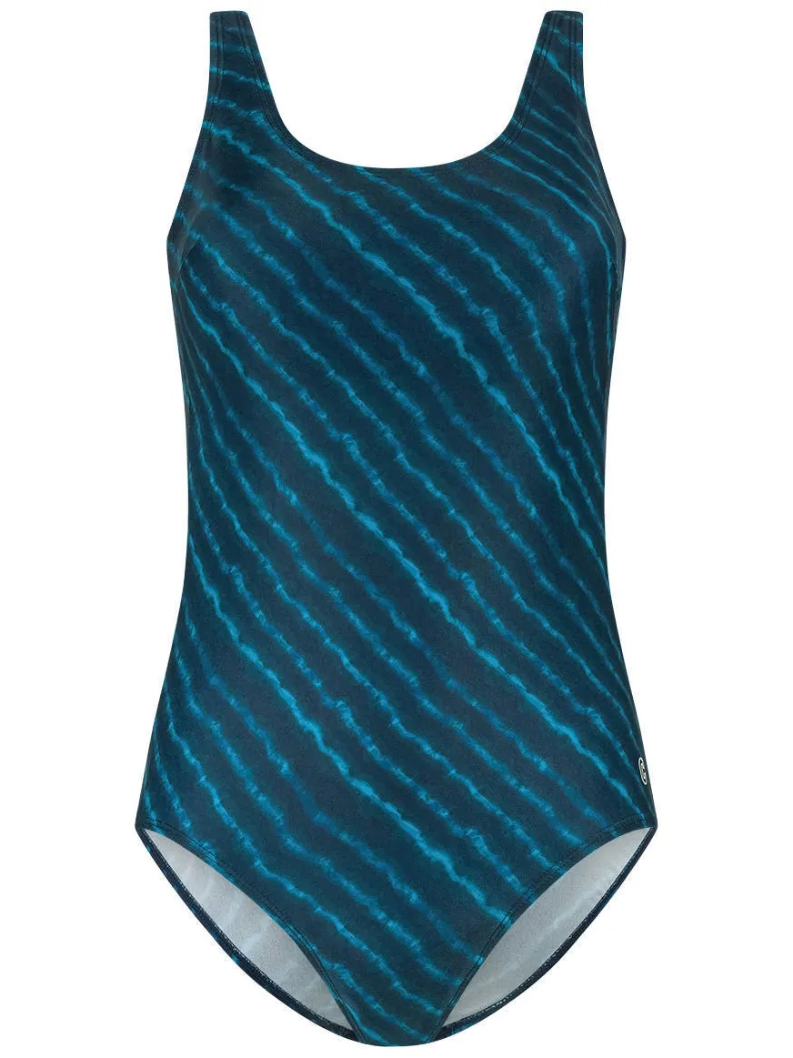 ten Cate Swim Tweka badpak donkerblauw lichtblauw, foto 2