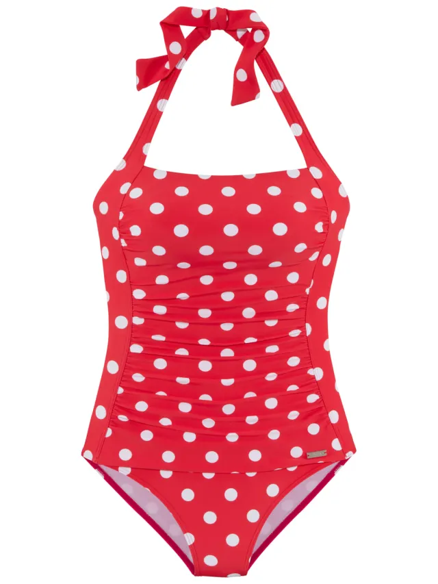 badpak rood met witte stippen, foto 2