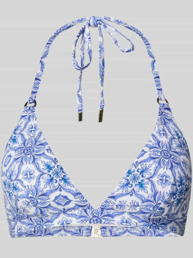 Joop! Bikini-top in triangelvorm model 'MURI BEACH' Blauw