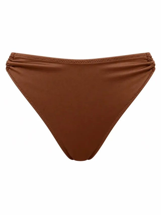 Marie Jo Swim Hello Sunset Brazilian Bikini Slip 1008856 Sepia Bruin