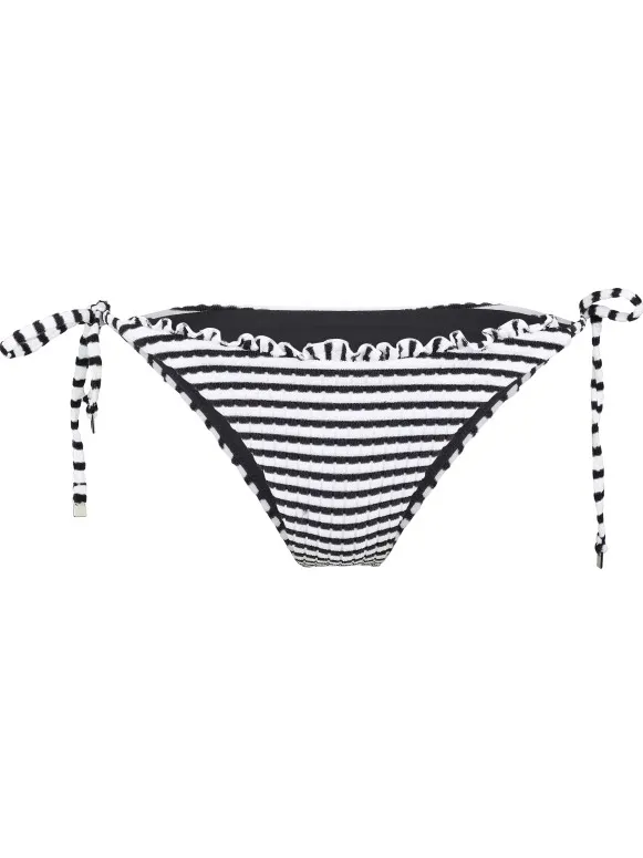 Seafolly Women's Sorrentostripe Tie Side Rio - Bikinibroekje, grijs