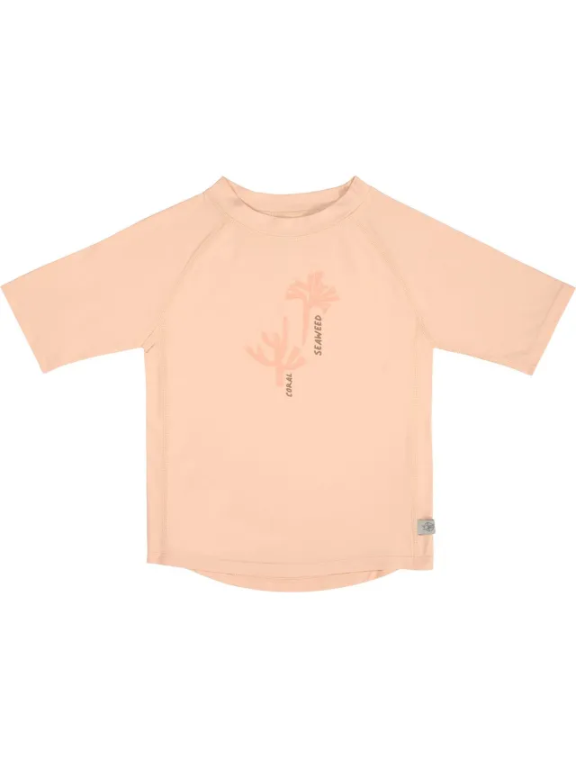 Lässig Zwemshirt Rashguard Korte Mouw Splash & Fun Corals peach rose, 19-24 mnd.
