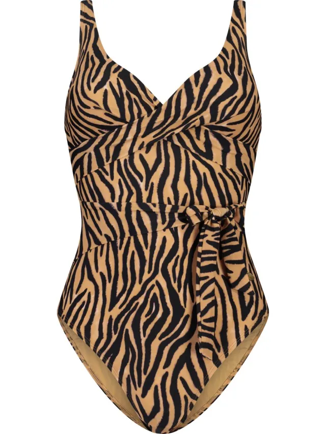 Beachlife Soft Zebra Dames Badpak - Maat 36 (Cupmaat F)