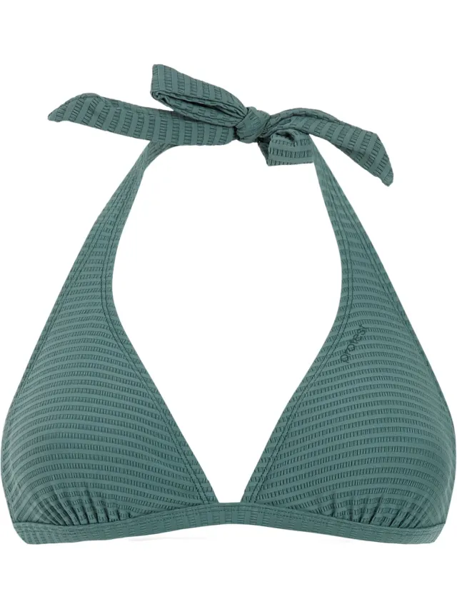 Protest MIXCaviar - Halter bikini top Dames - B&C-Cup - Uitneembare vulling - Klipsluiting laurel green
